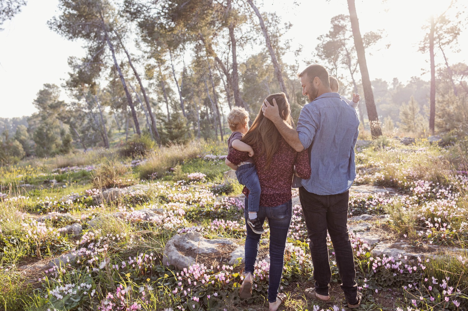 צילומי משפחה בטבע