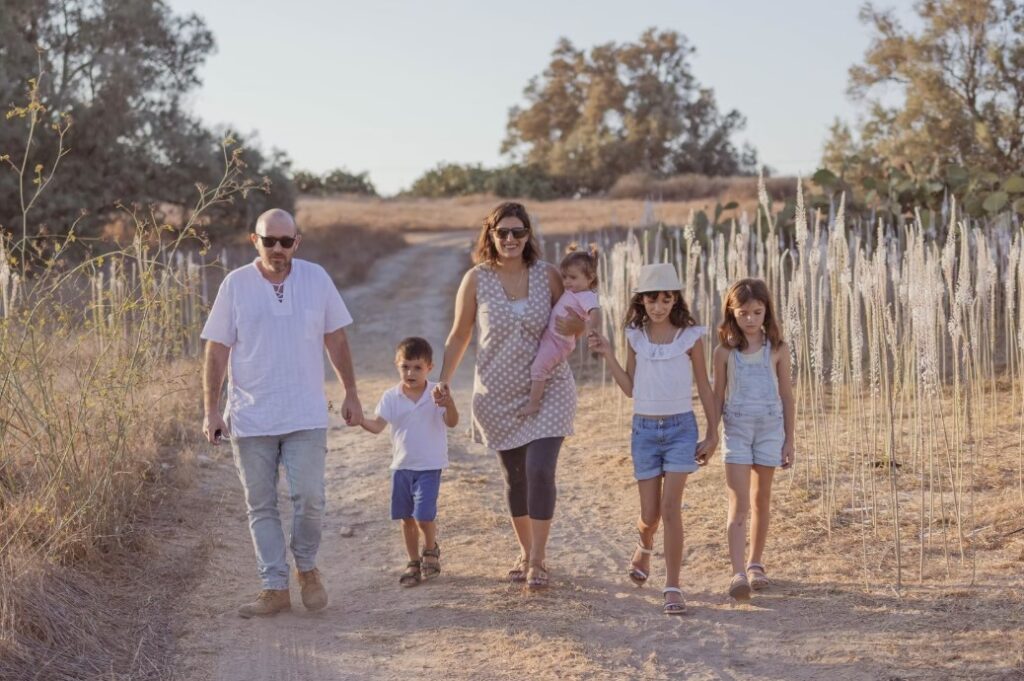 צילומי משפחה בטבע