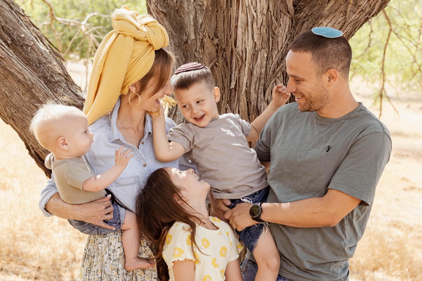 צילומי משפחה בטבע